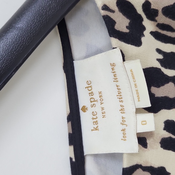 Kate Spade Animal Print Dress Sz 0 - Picture 5 of 5